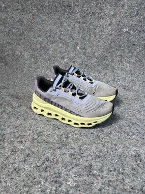 On Cloudmonster Women’s Running Shoes US 7.5 / EUR 38.5 Lavender Gray Lime Cloud